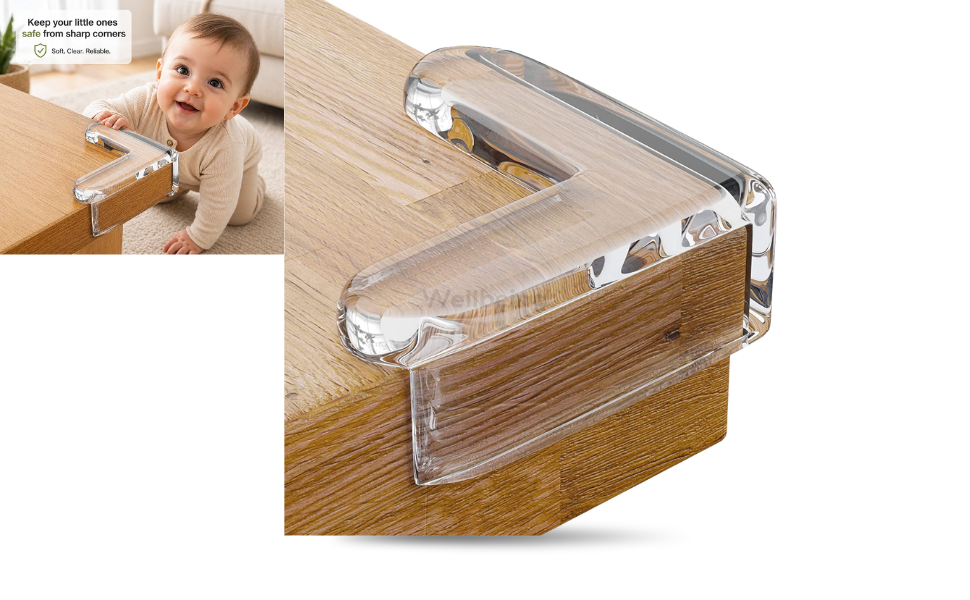 WB New Image (970 x 600 px) - 2026-09-19T132009.206 4pcs Set Transparent Silicone Table Corner Edge Protection Cover Soft Transparent - Image 1