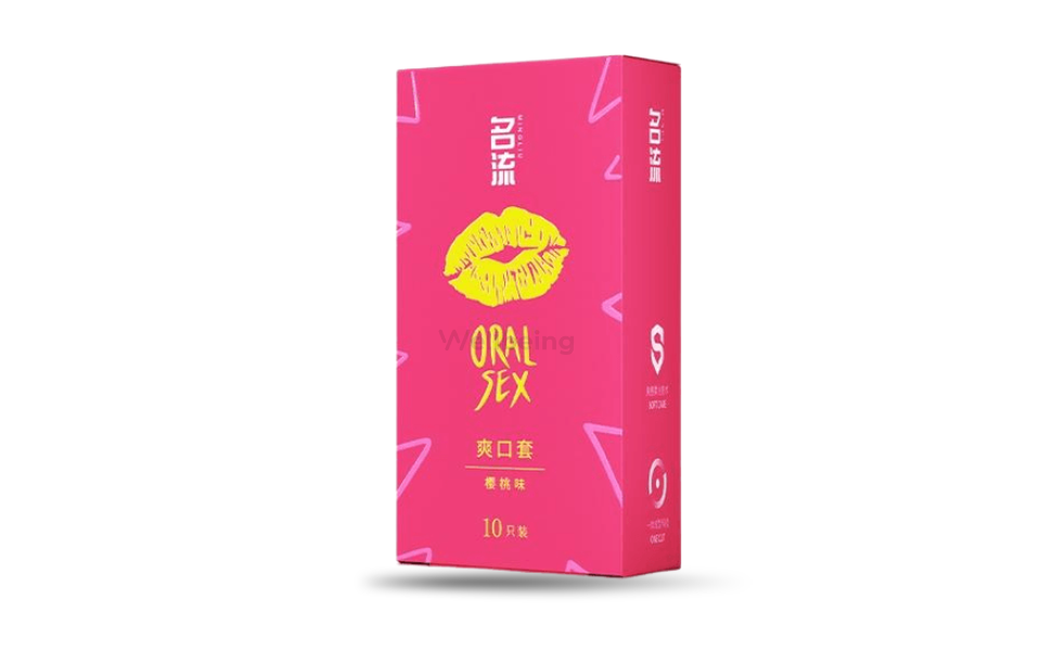 WB New Image (970 x 600 px) - 27 Mingliu Cherry Flavored Oral Sex Condoms 10pcs - Image 1