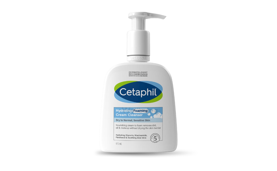 WB New Image (970 x 600 px) - 60 Cetaphil Hydrating Foaming Cream Cleanser 473ml Dry to Normal Sensitive Skin - Image 1