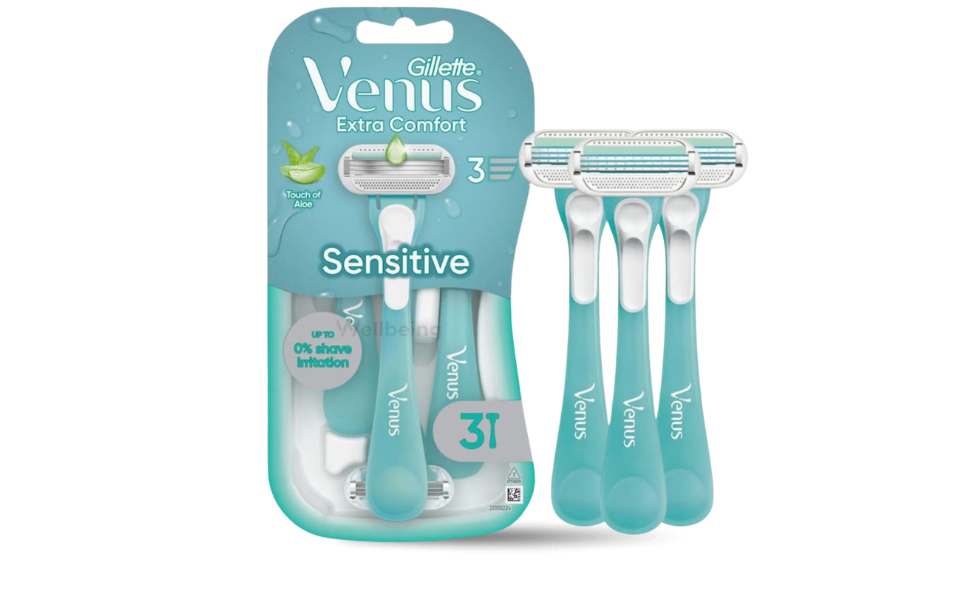 WB New Image (970 x 600 px) - 81 Gillette Venus Extra Comfort Sensitive Women's Razors 3pcs Pack - Image 1
