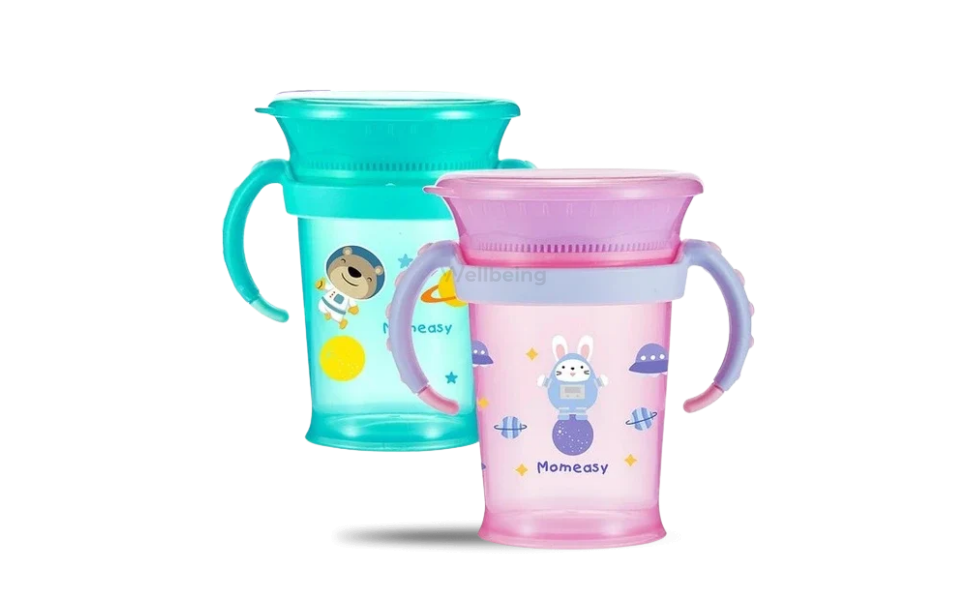 WB New Image (970 x 600 px) - 88 Momeasy 360 Degree Water Training Cup with Handle 210ml Mumpot - Image 1