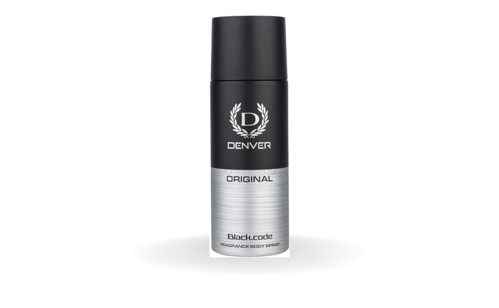 WB Main Image (188) Denver Deodorant Body Spray Black Code for Men 150ml - Image 1